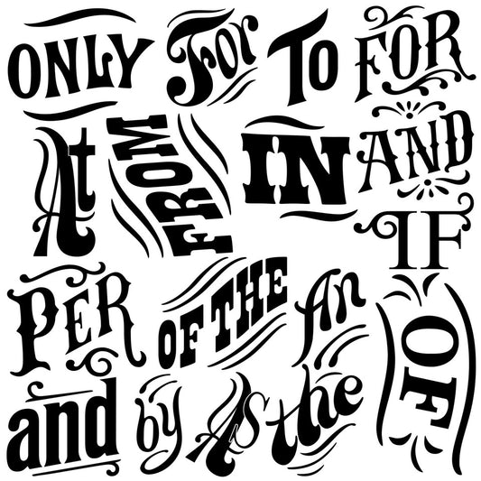 IOD Block Type Stamp 12x12