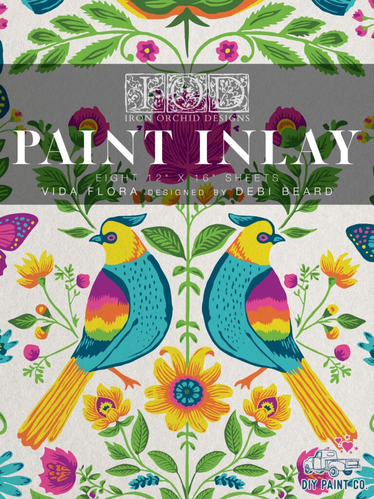 Vida Flora by Debi Beard IOD Paint Inlay
