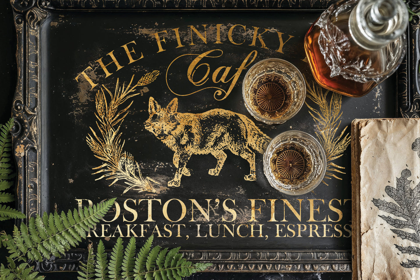 Curated Signage - Gold Foil! - IOD Transfer 12x16 Pad
