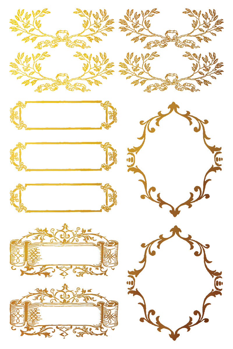 Petits Ornaments Tinsel Foil - IOD Transfer 8x12 Pad