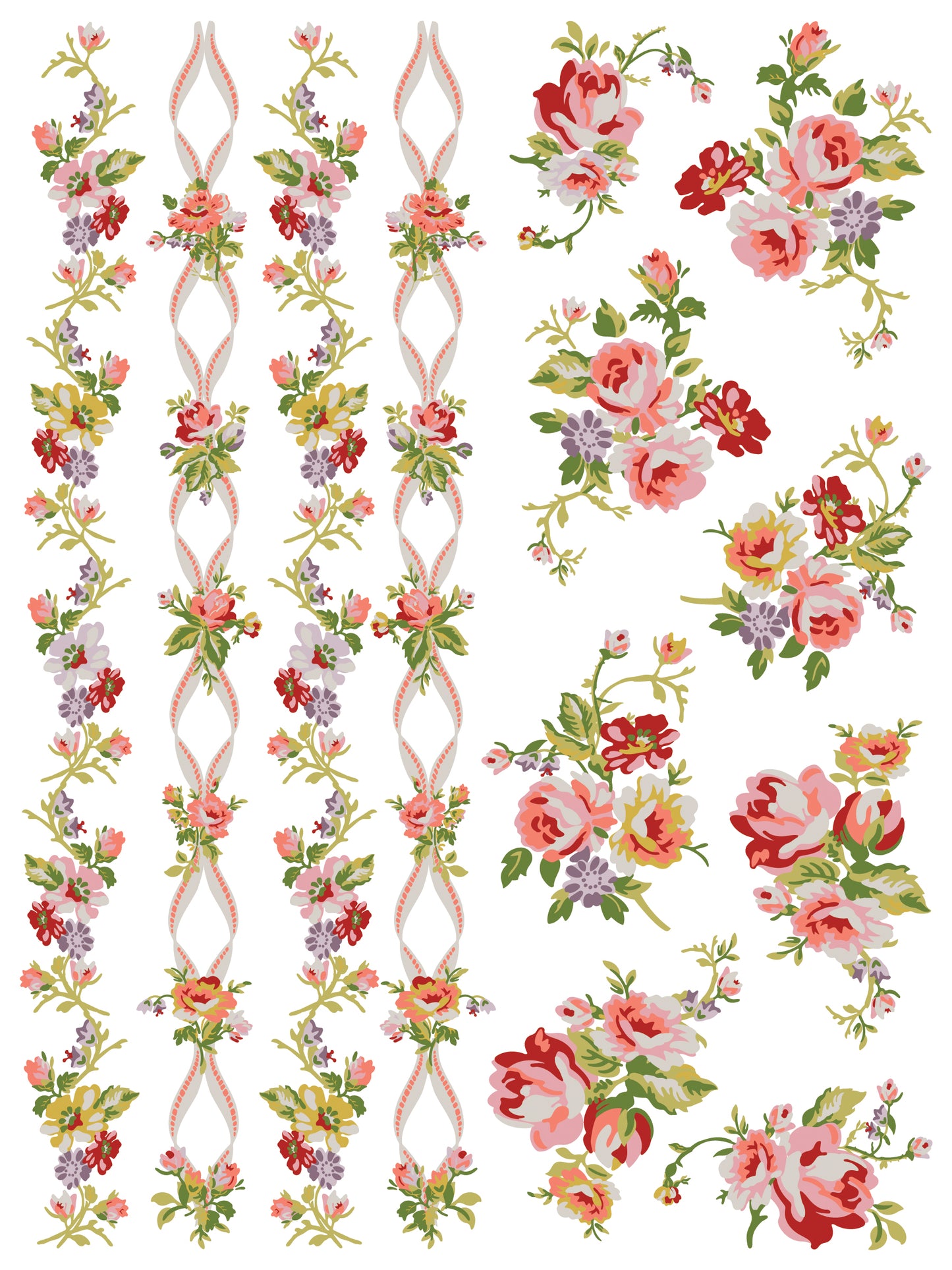 IOD Ditsy Blooms Paint Inlay