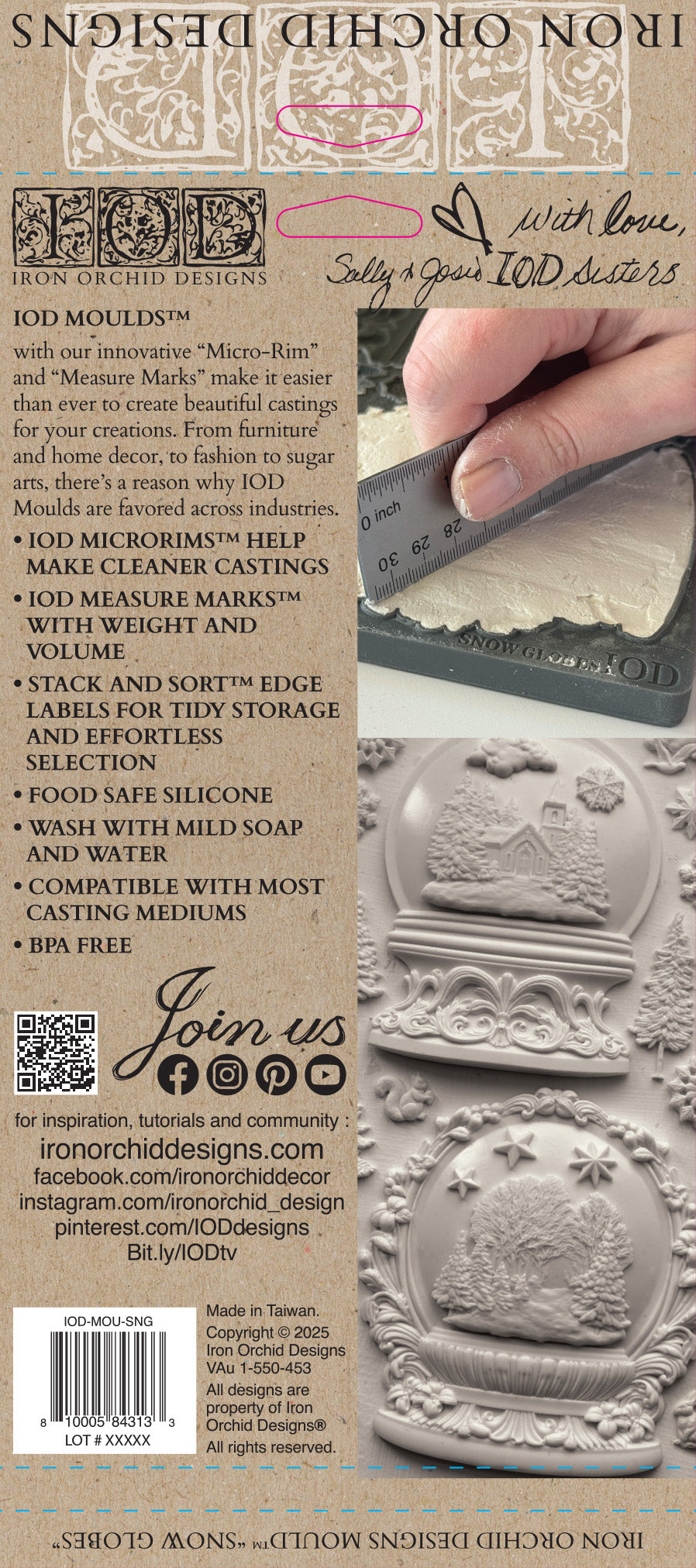 IOD Mould - Snow Globes 6x10