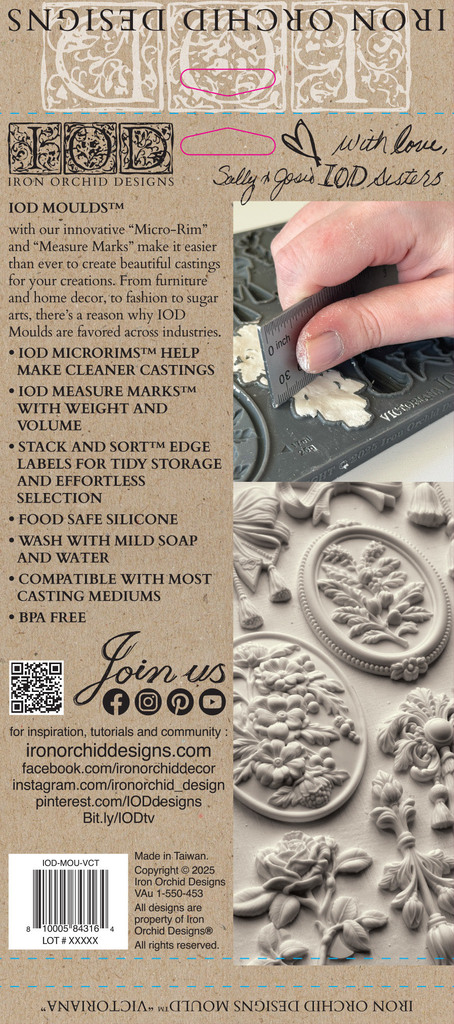 IOD Mould - Victoriana 6x10