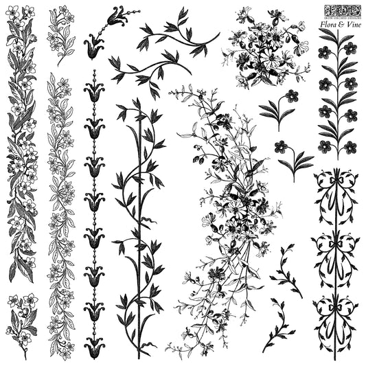 IOD Flora & Vine 12x12 Stamp