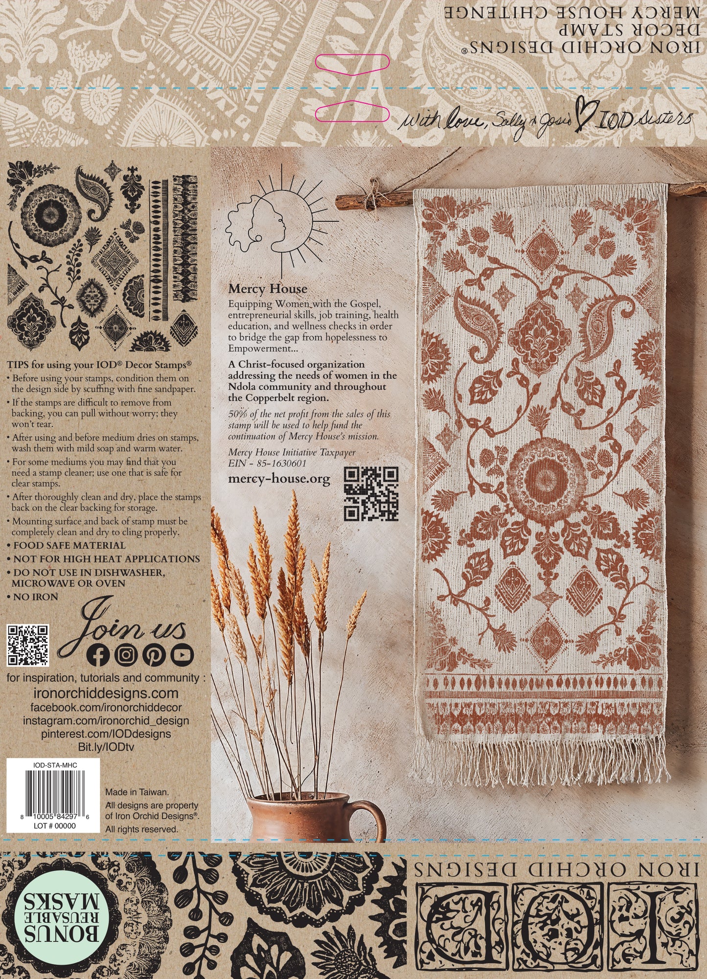 IOD Mercy House Chitenge 12x12 Stamp