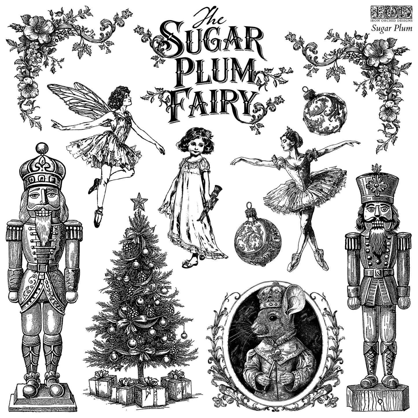 IOD Sugar Plum Fairy Stamp
