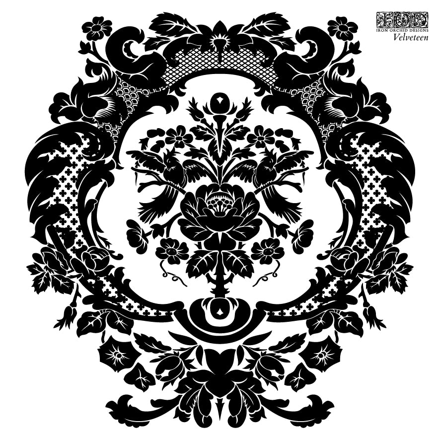IOD Velveteen Labels 6x6 Stamp
