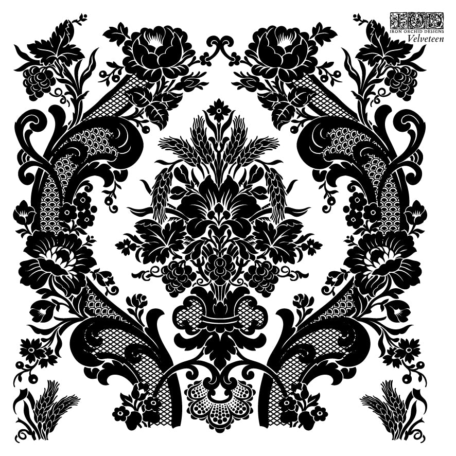 IOD Velveteen Labels 6x6 Stamp