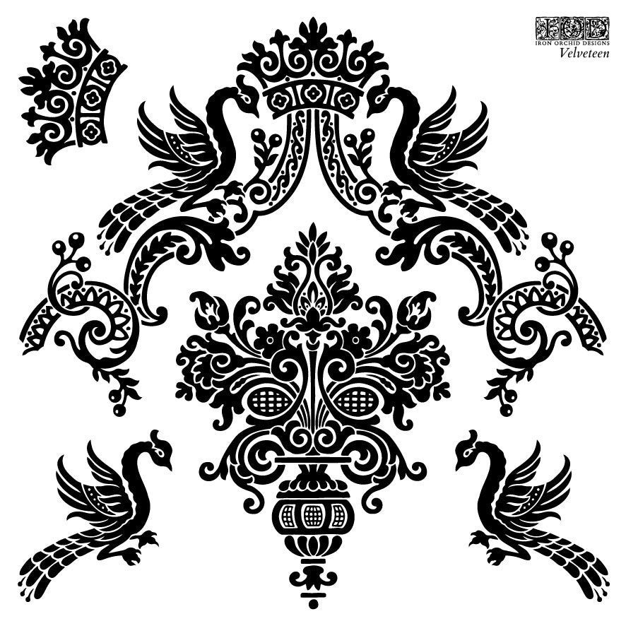 IOD Velveteen Labels 6x6 Stamp