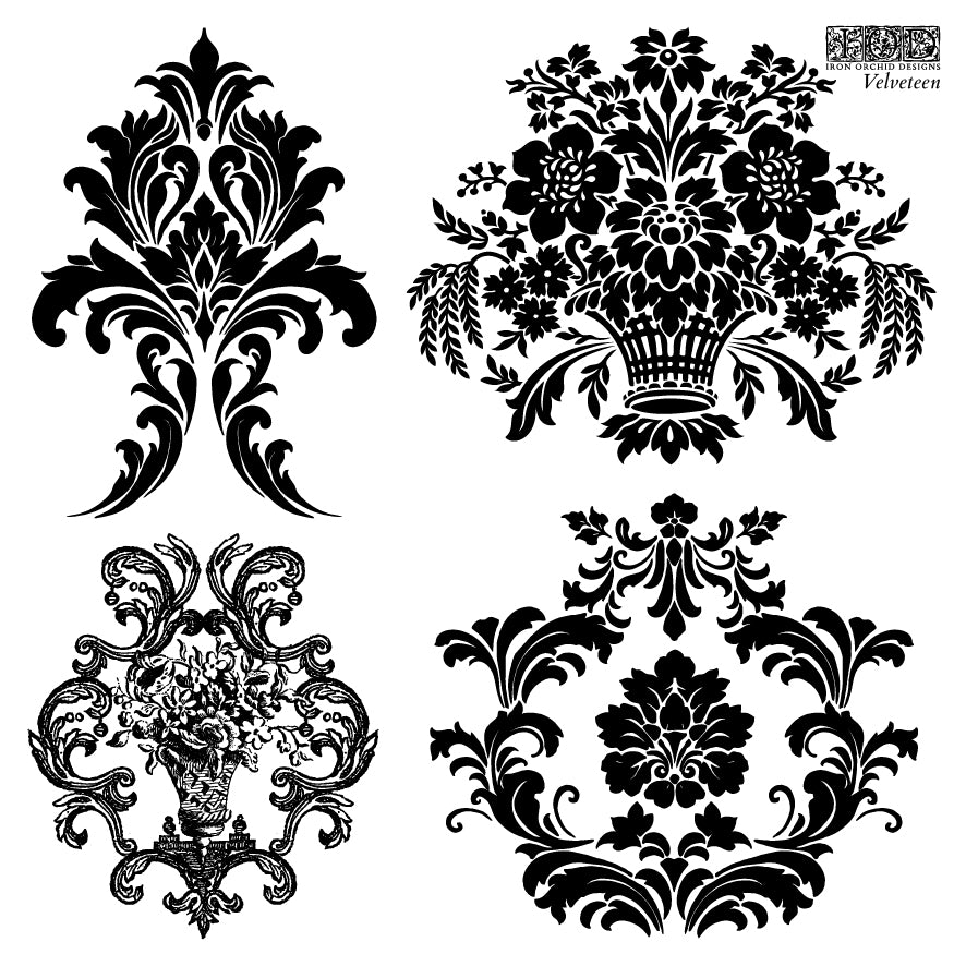 IOD Velveteen Labels 6x6 Stamp