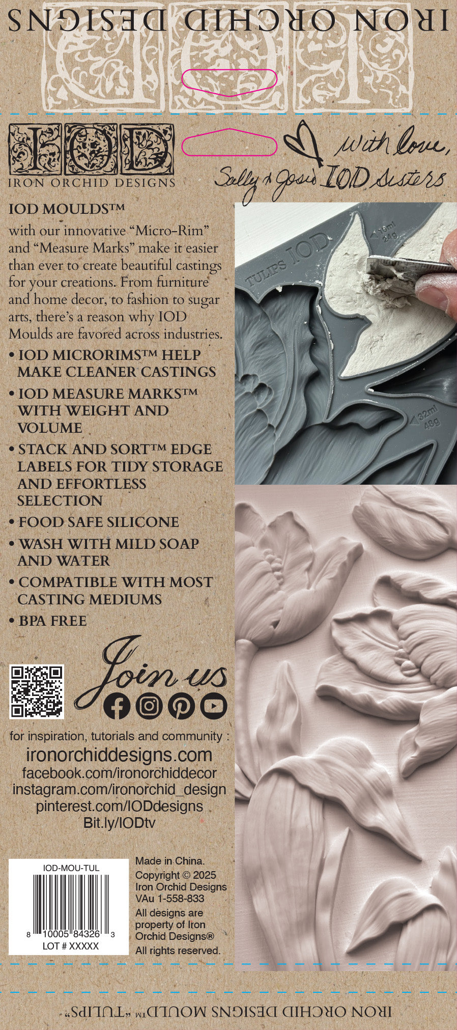 IOD Mould - Tulips 6x10 IOD Mould™