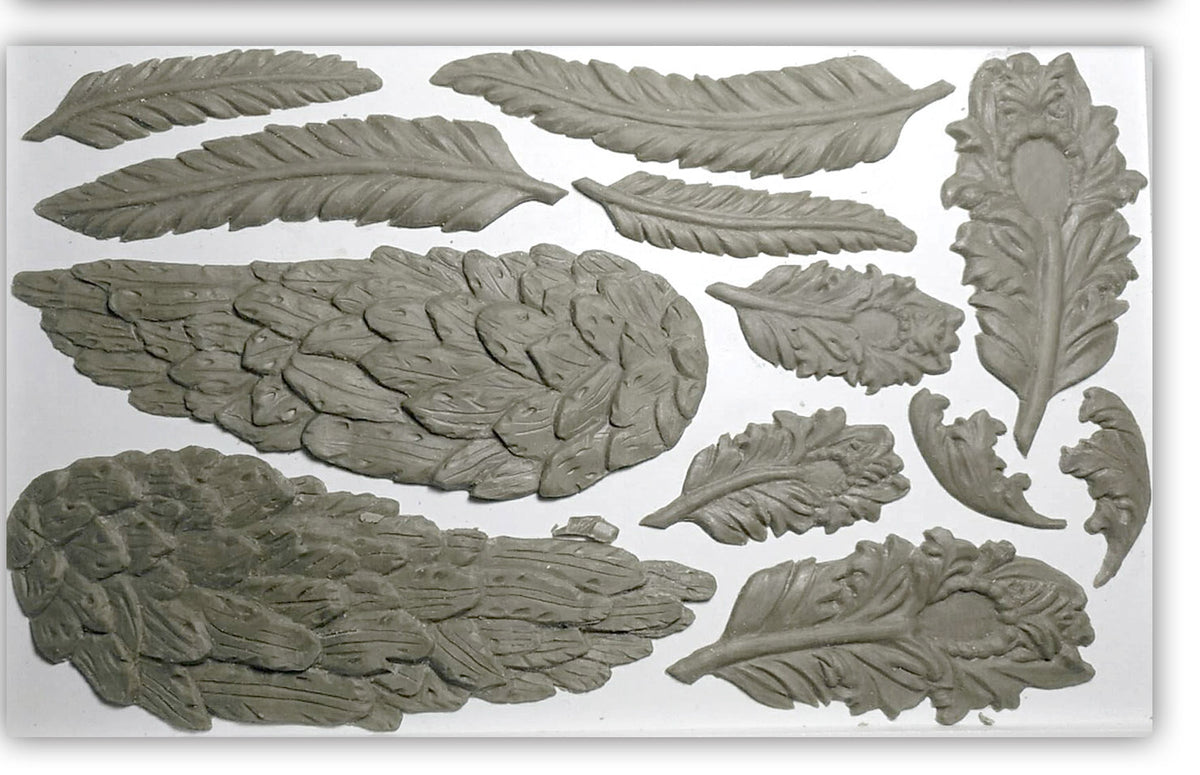 IOD Mould - Wings and Feathers