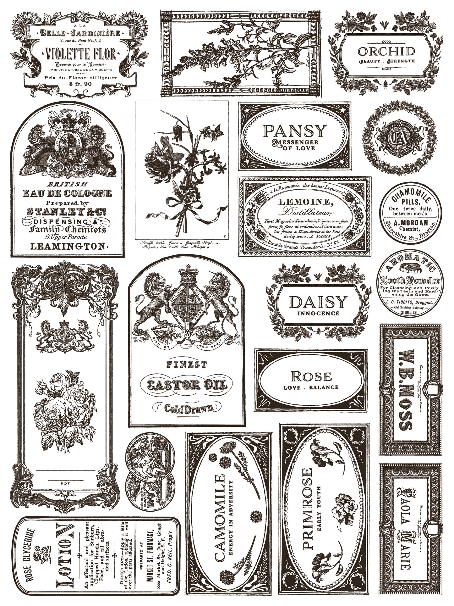 Floriography IOD Paint Inlay