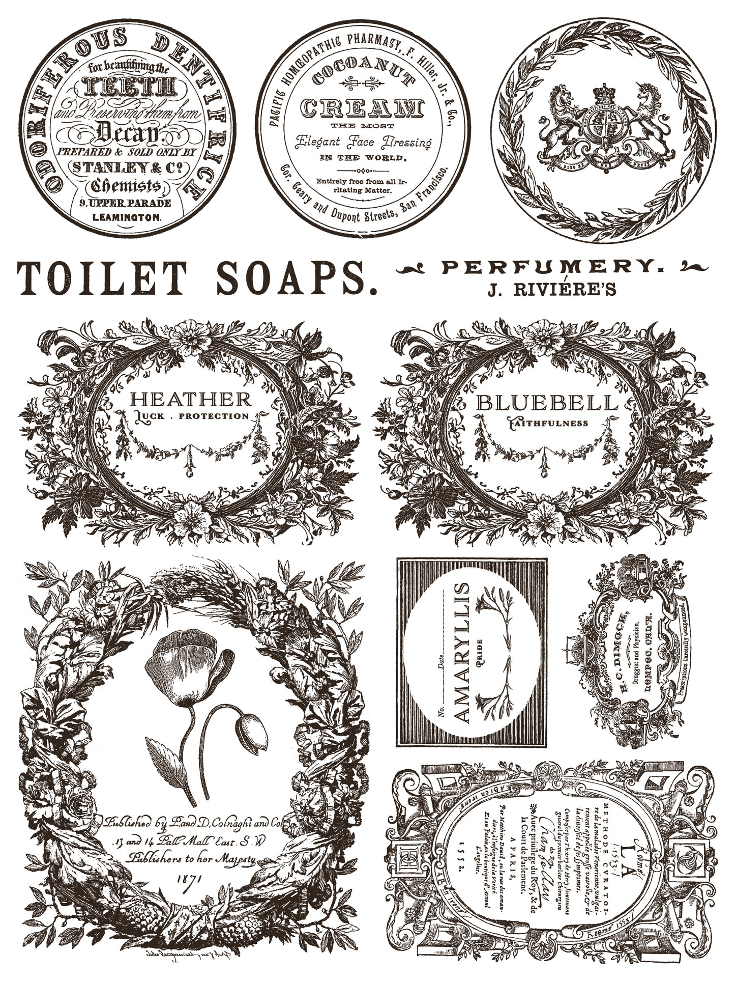 Floriography IOD Paint Inlay