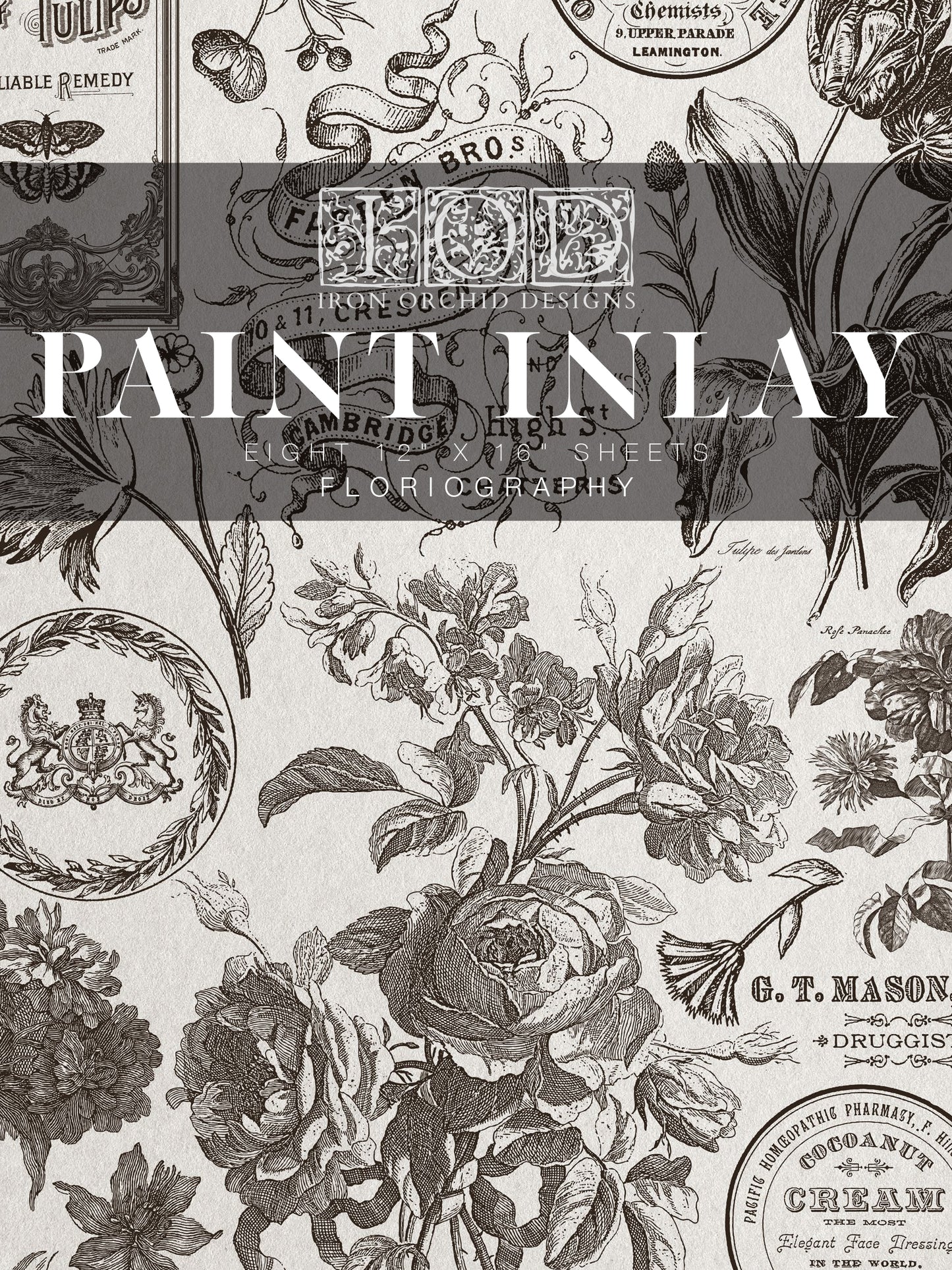 Floriography IOD Paint Inlay