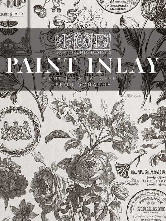 Floriography IOD Paint Inlay