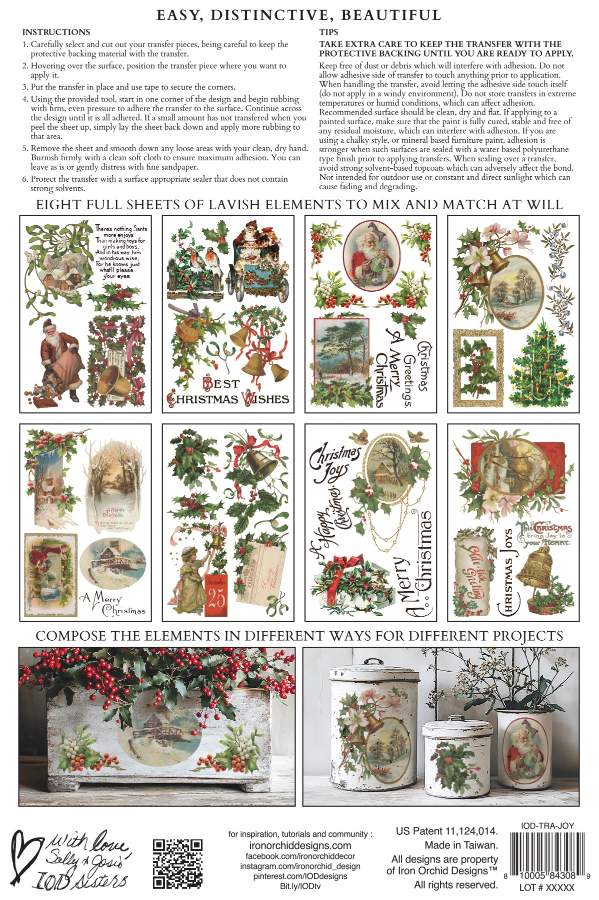 IOD Christmas Joy 8 x 12 Pad