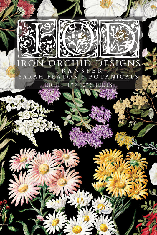IOD Sarah Featon's Botanicals Transfer 12x16 Pad