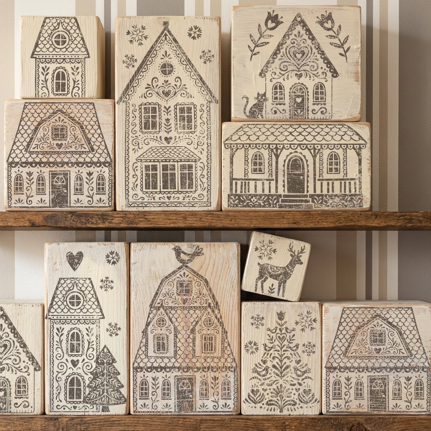 IOD Gingerbread Lane 12x12 I OD Stamp™