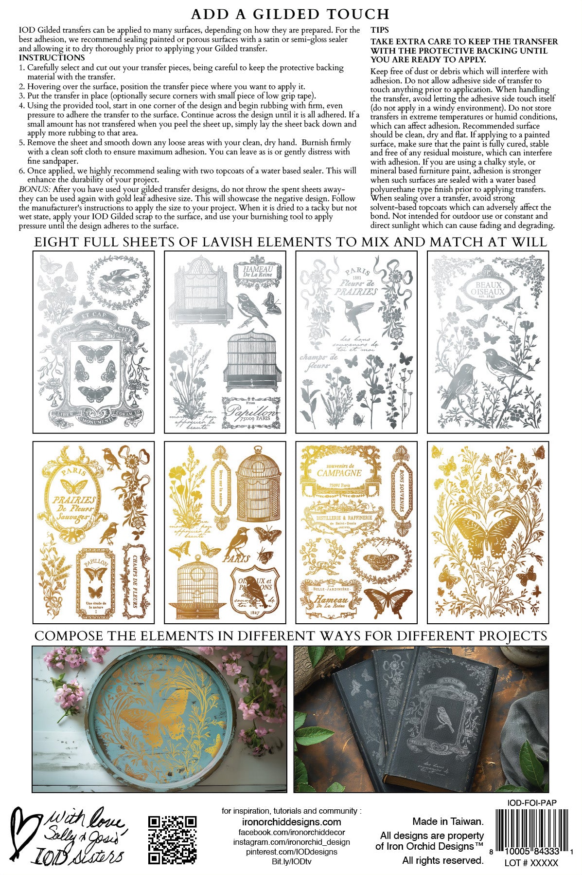 IOD Papillon IOD Foil Transfer 8x12 Pad™