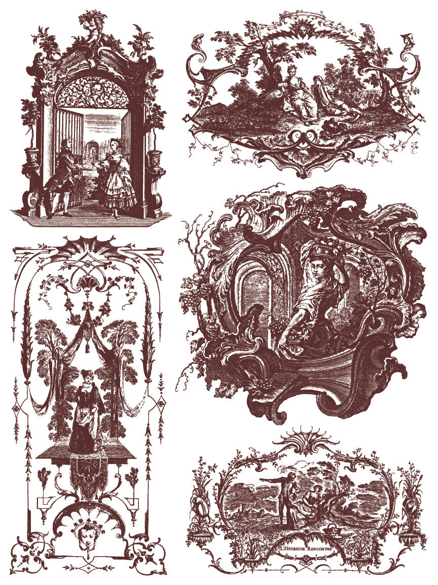 IOD Hameau de la Reine IOD Paint Inlay 12x16 Pad™