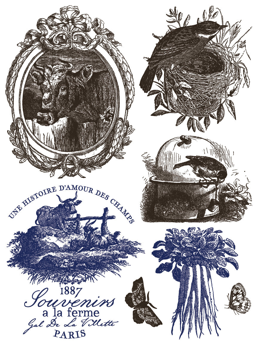 IOD Hameau de la Reine IOD Paint Inlay 12x16 Pad™