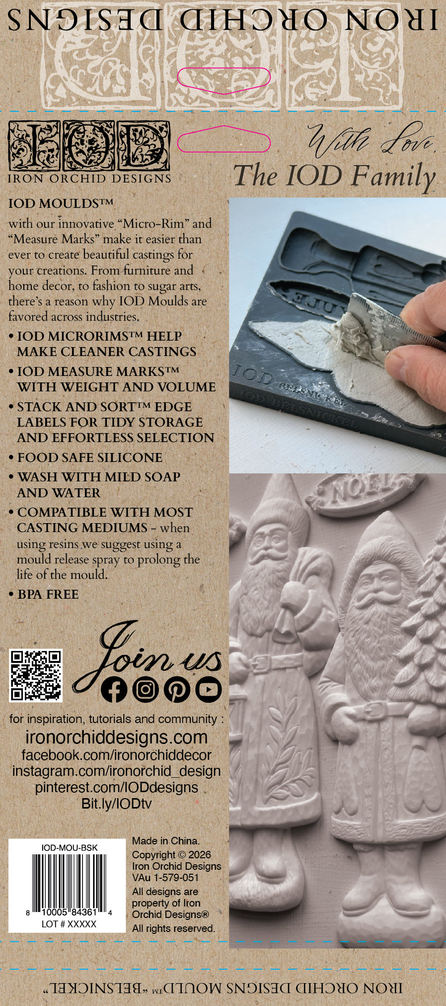 IOD Mould - Belsnickel 6x10 IOD