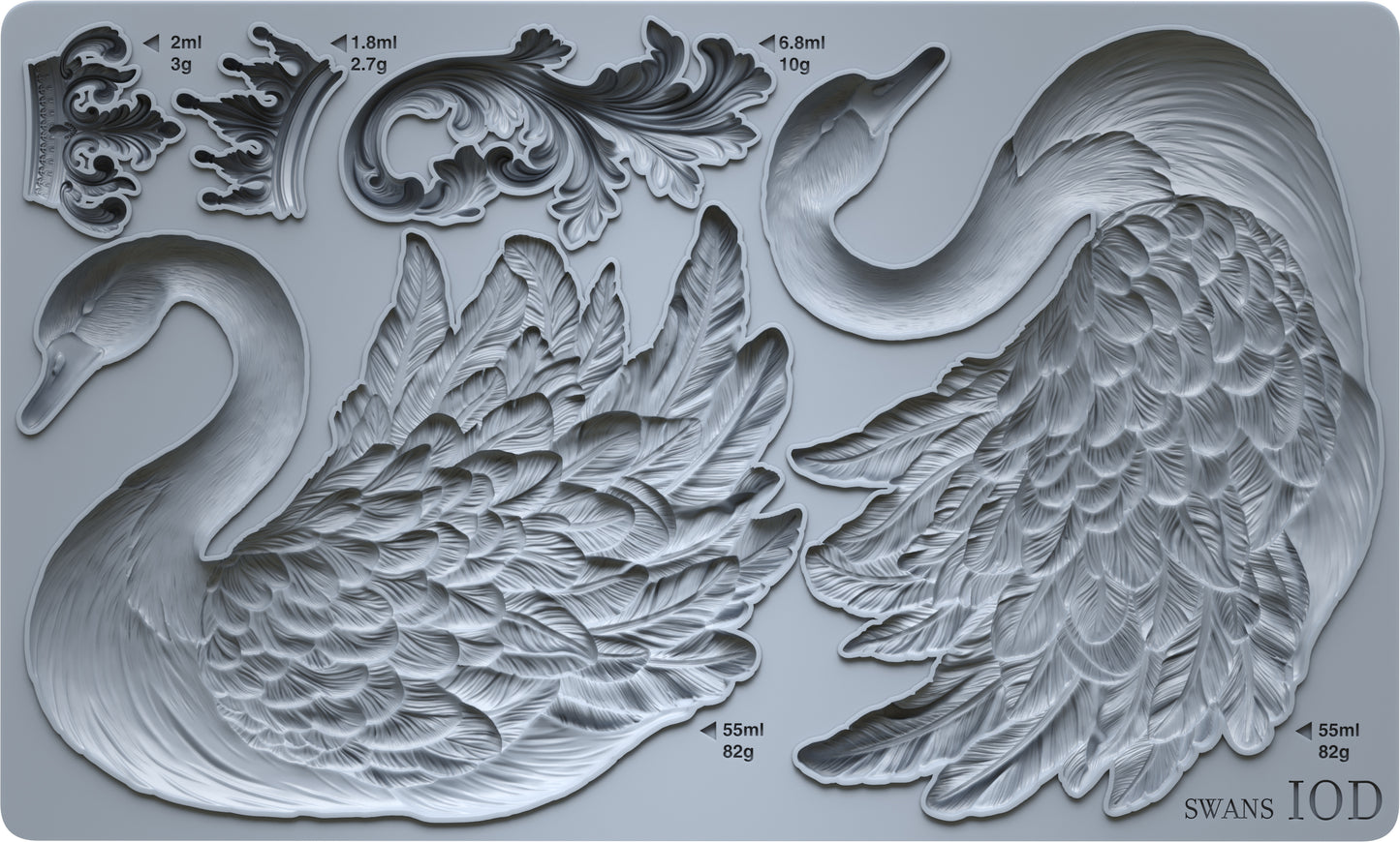 IOD Mould - Swan 6x10 IOD Mould™