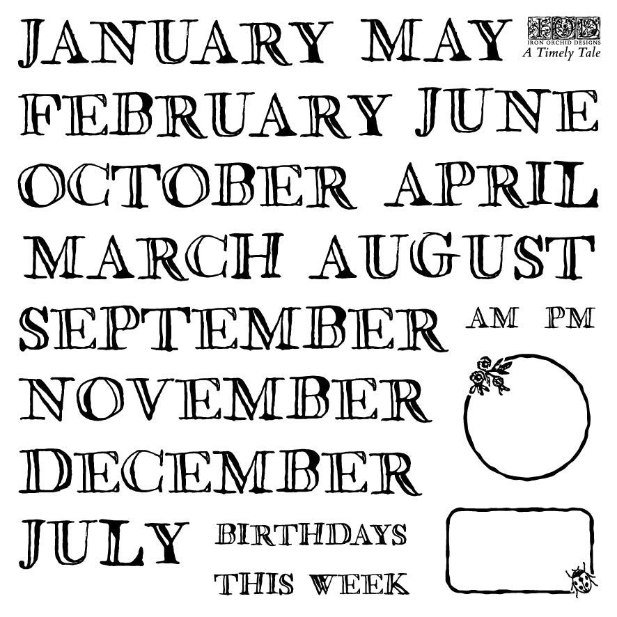 IOD Timely Tale Stamp
