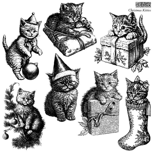 Christmas Kitties Stamp IOD