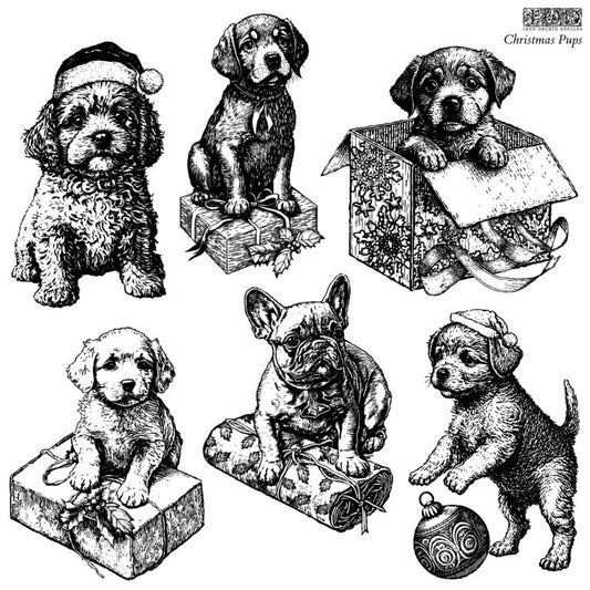Christmas Pups Stamp IOD