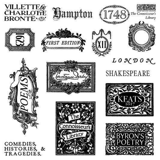 IOD The Connoisseur's Library 6x6 IOD Stamp™