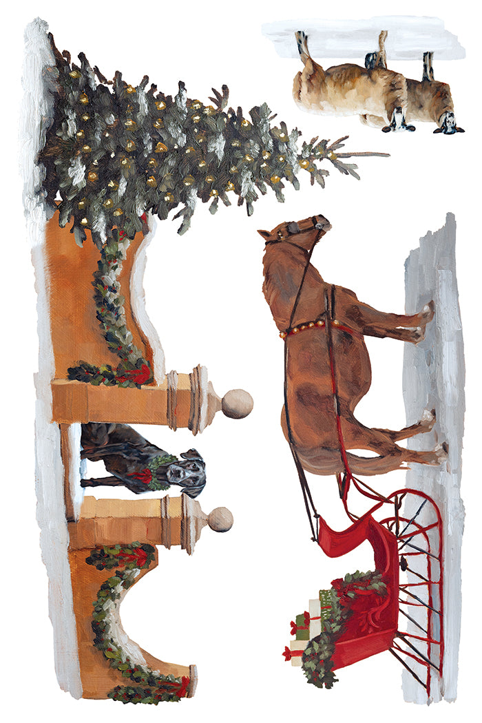 IOD A Cotswald Christmas Transfer 8x12 Pad™