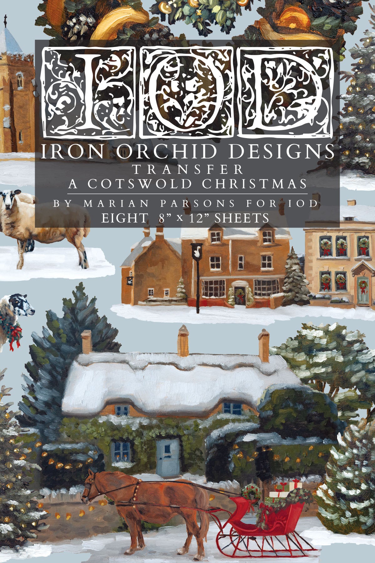 IOD A Cotswald Christmas Transfer 8x12 Pad™