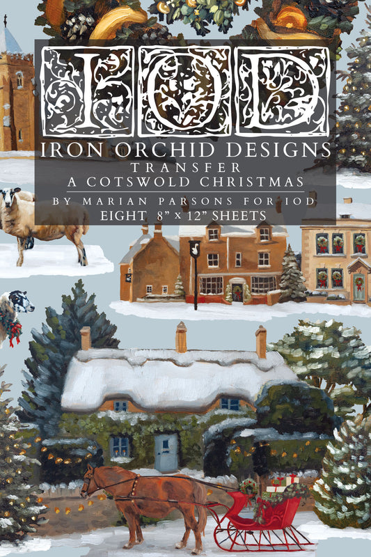 IOD A Cotswald Christmas Transfer 8x12 Pad™