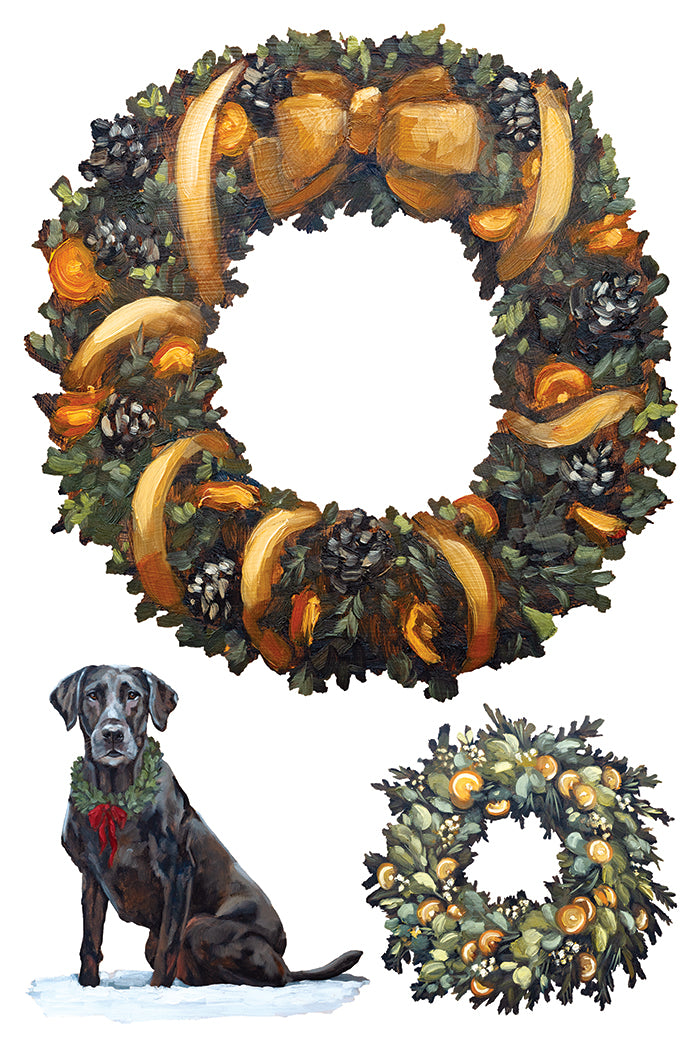 IOD A Cotswald Christmas Transfer 8x12 Pad™