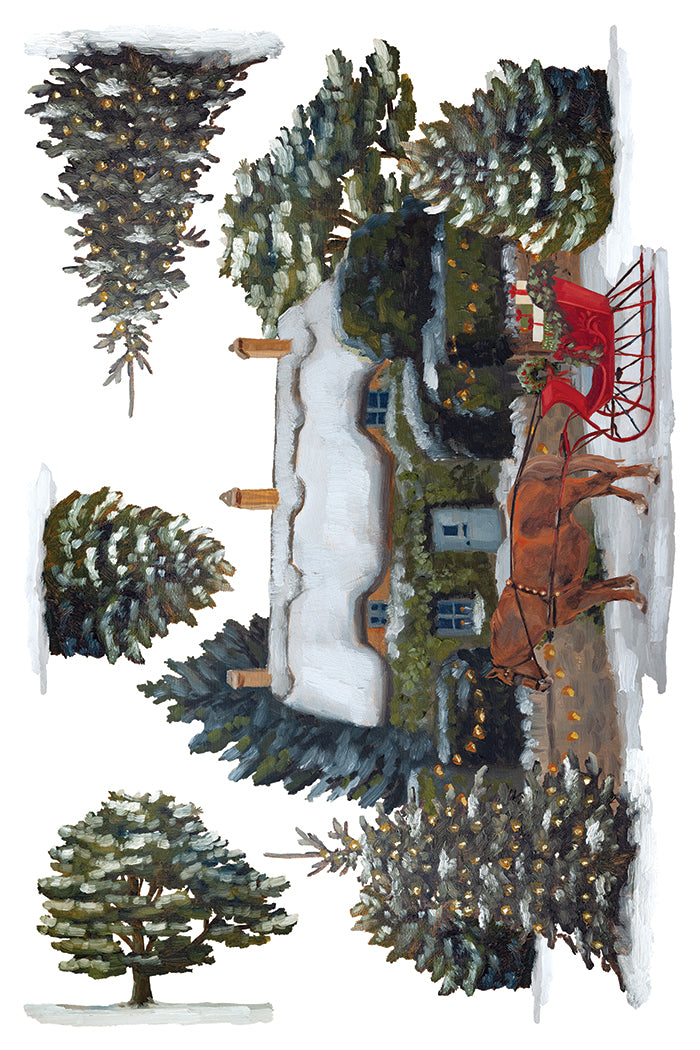 IOD A Cotswald Christmas Transfer 8x12 Pad™