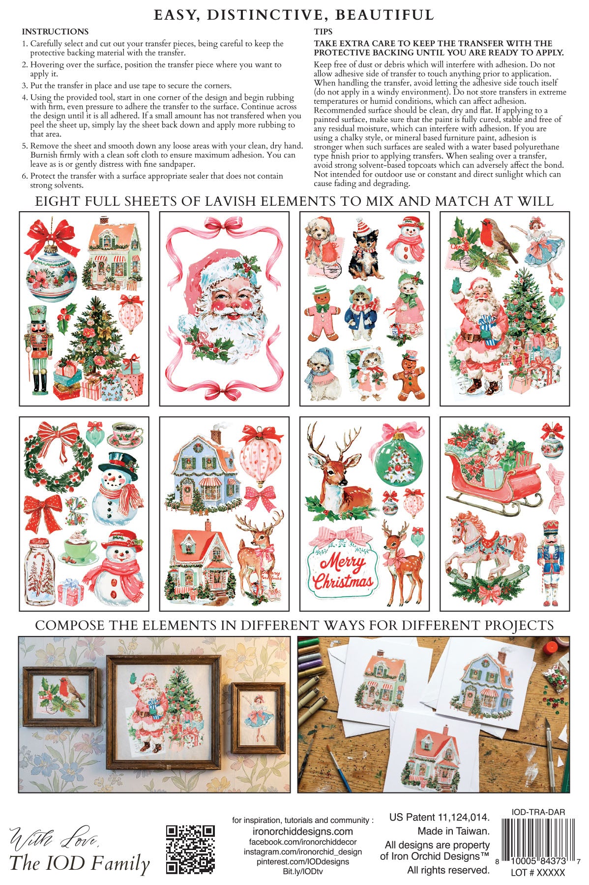 IOD Darling Holiday Transfer 8x12 Pad™