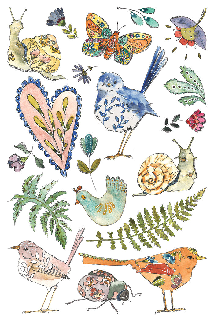 IOD Transfer Fern Fables 8x12 Pad™