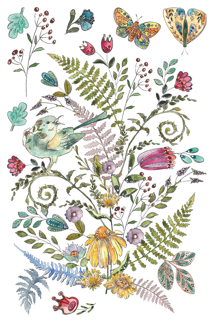 IOD Transfer Fern Fables 8x12 Pad™