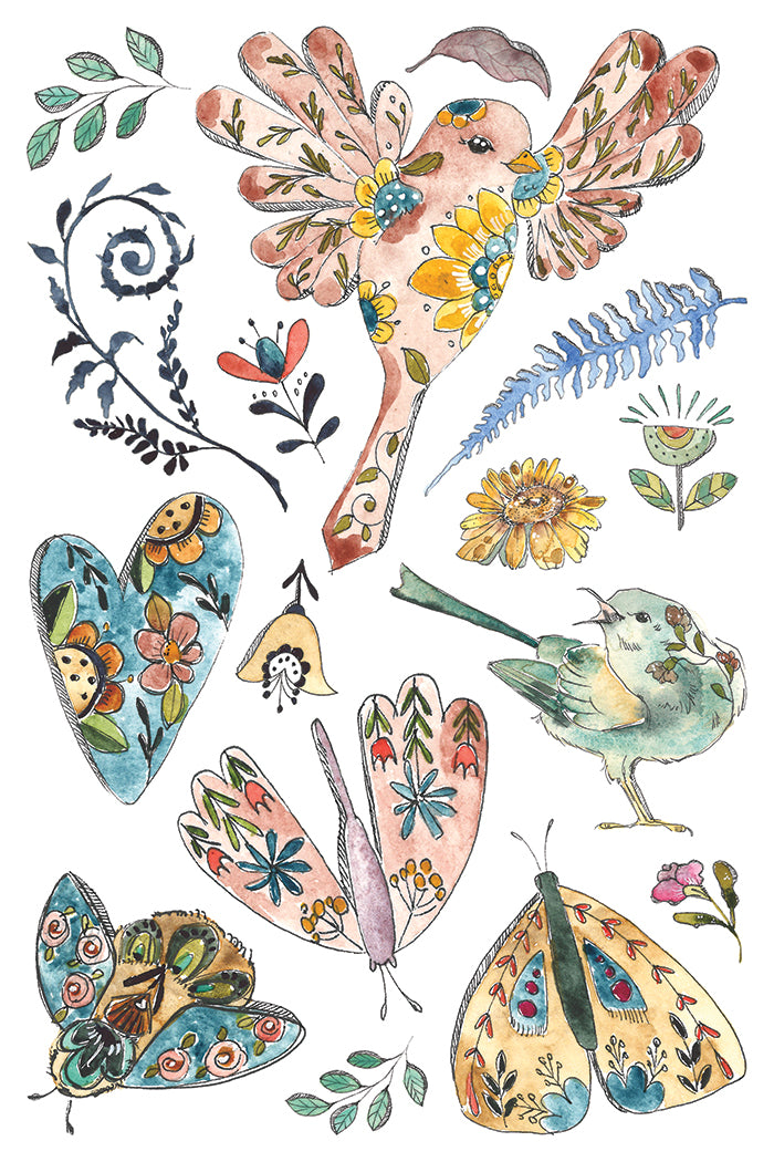IOD Transfer Fern Fables 8x12 Pad™