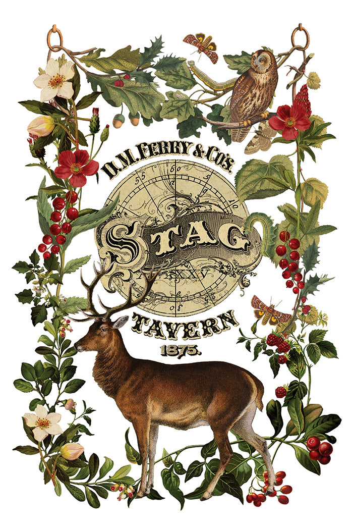 IOD Stag Tavern Transfer 8x12 Pad™