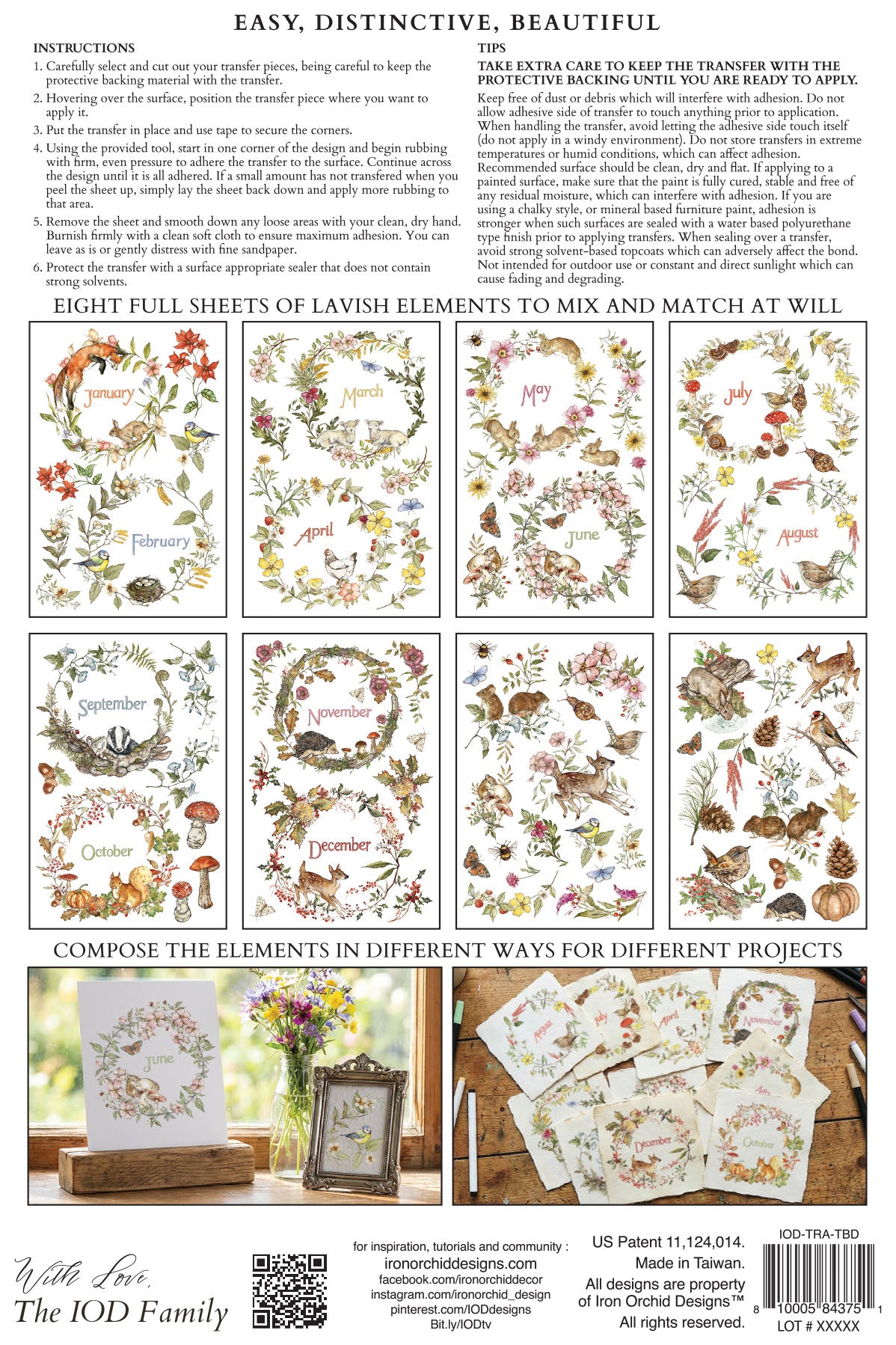 IOD The Bramblewood Diaries Transfer 8x12 Pad™