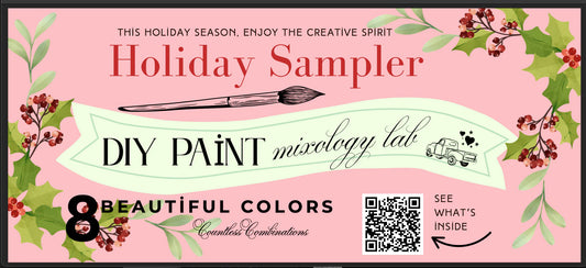 DIY Paint Holiday Edition SAMPLER Box 7 Colors plus golden ticket!