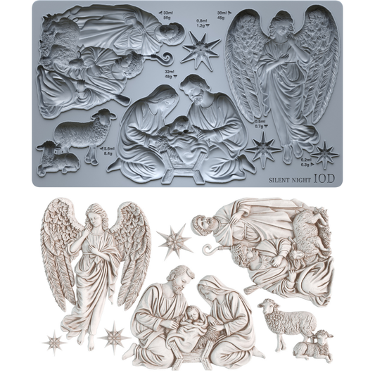 IOD Mould - Silent Night 6x10