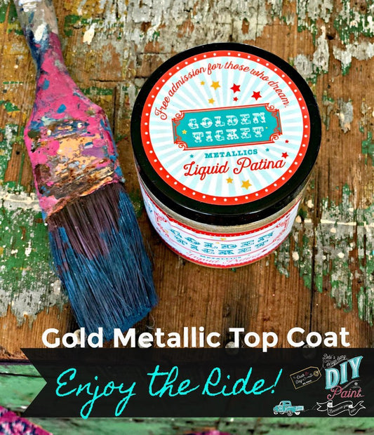 GOLDEN TICKET PATINA (Brush on Enhancement or can be used as Finish) DIY PAINT